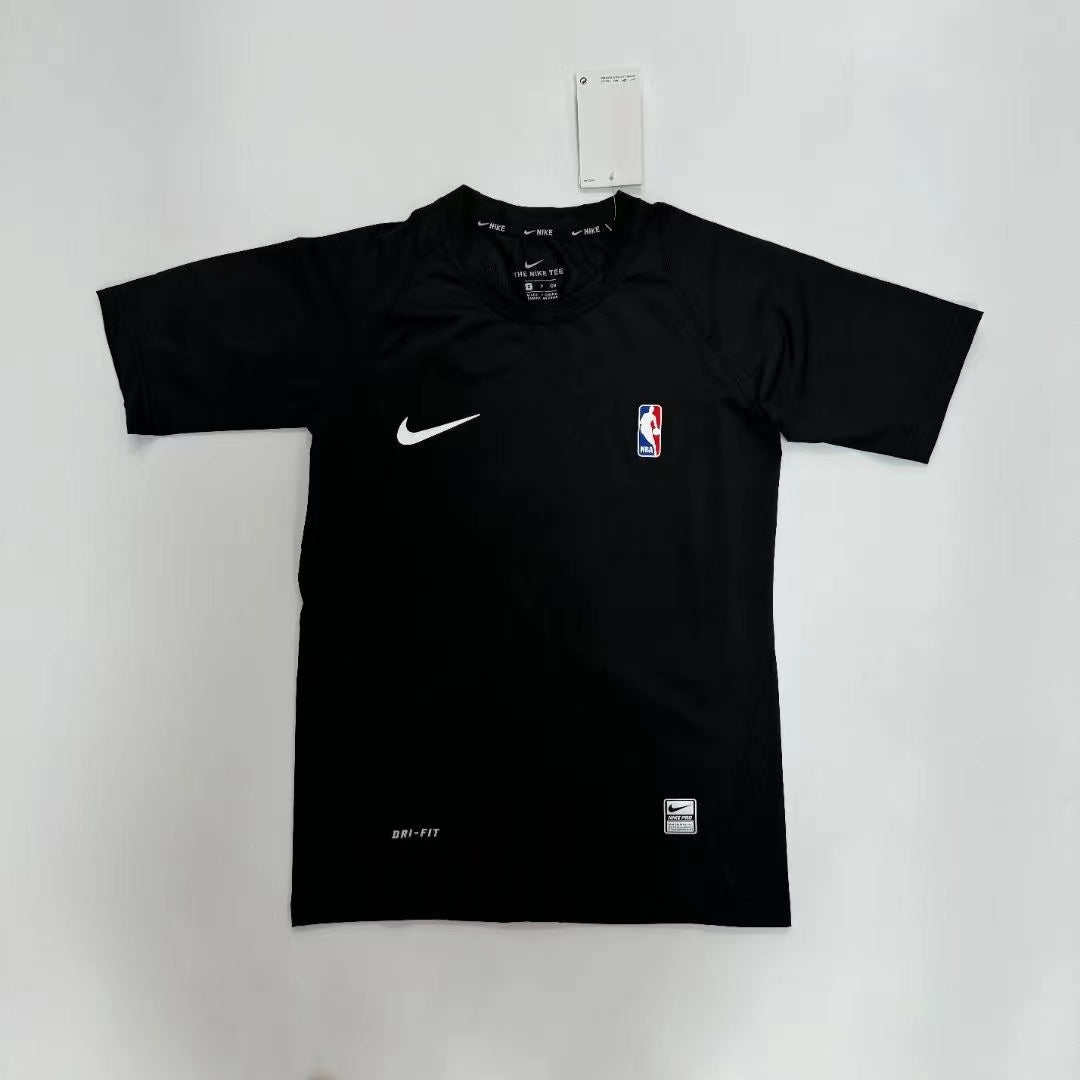 NBA Elite Pro Compression T-Shirt White/Black